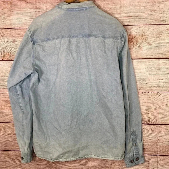 BDG Urban Outfitters Men’s Denim Jean Jacket Button Up Blue Small - Picture 6 of 7